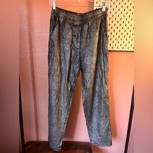 Gray Metallic Joggers